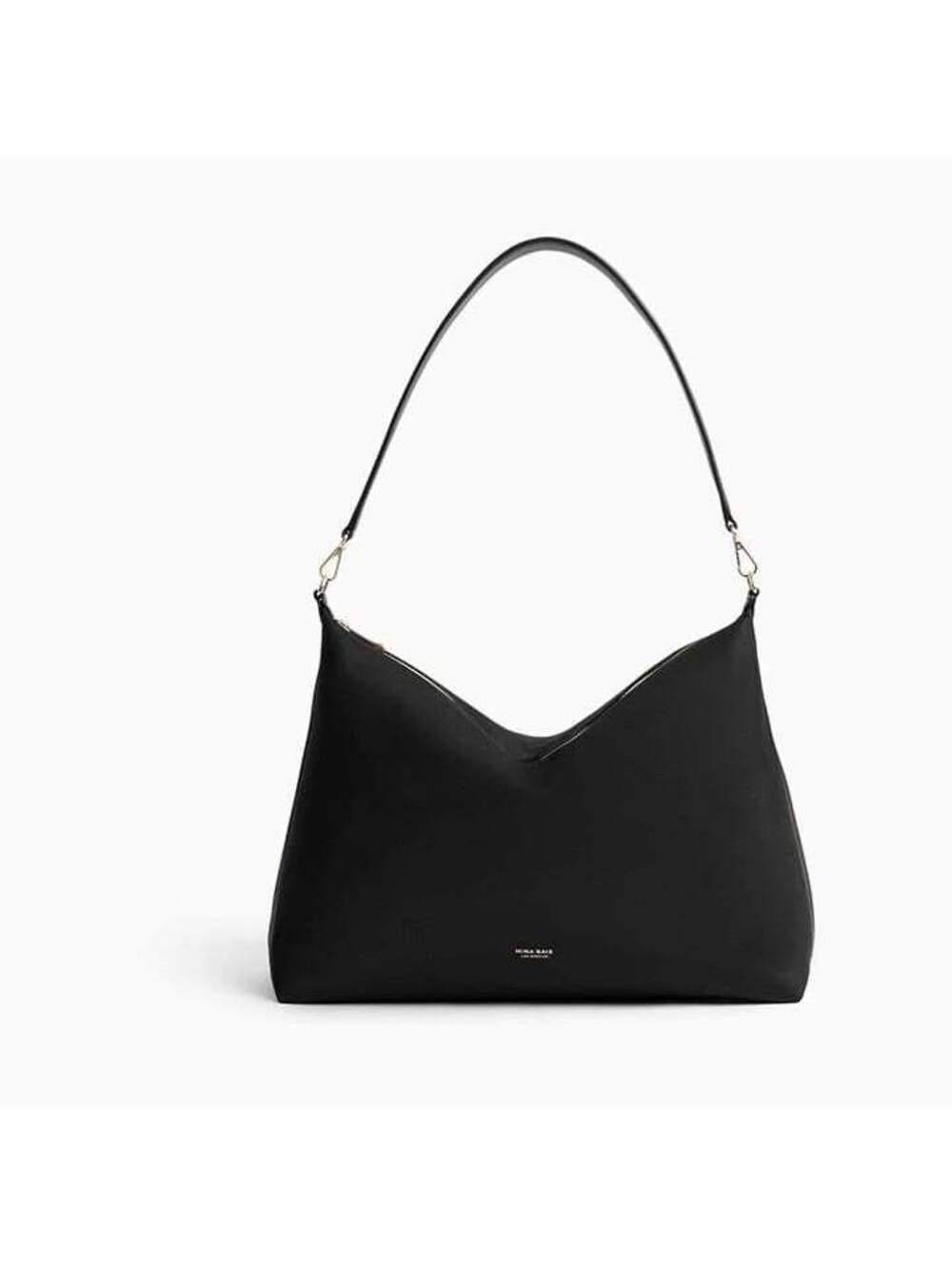 Mina Baie Sienna Nylon (full) Shoulder Diaper Bag Purse - Black